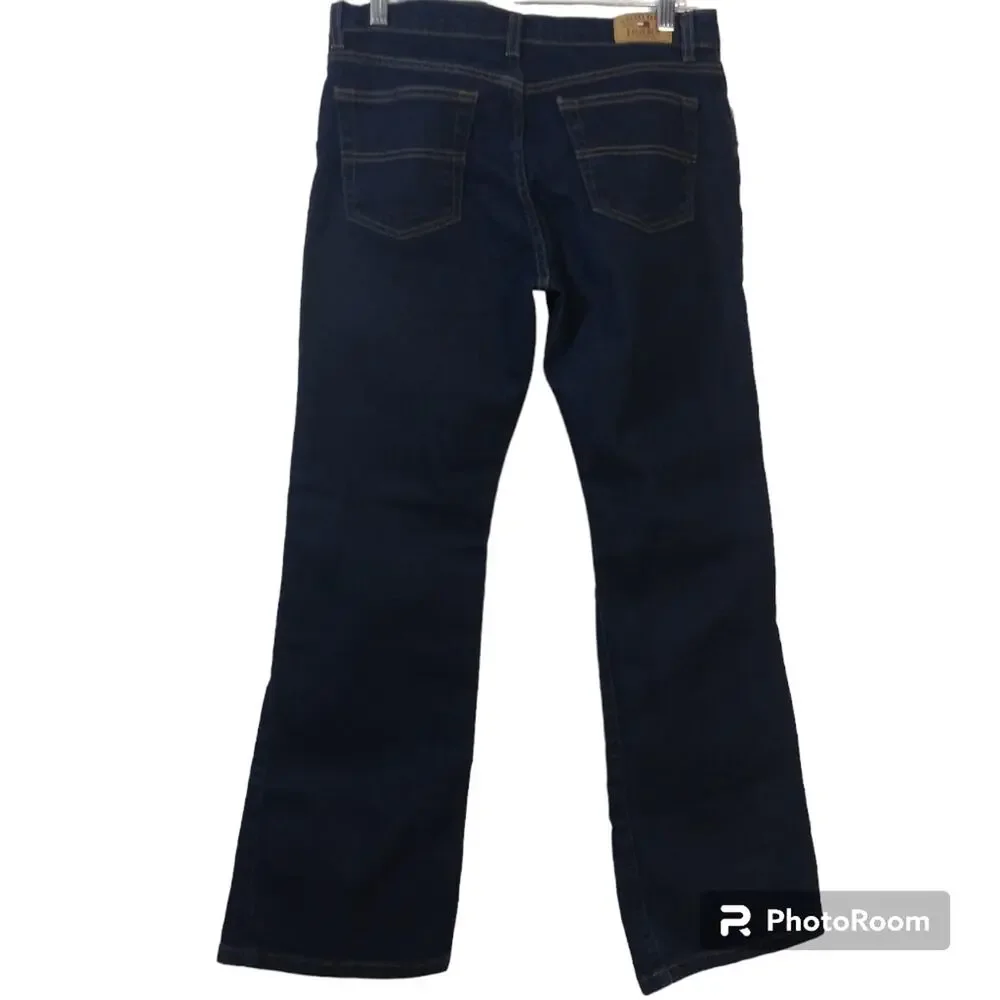 Tommy Jeans Dark Blue Flare Leg Y2K Low Rise Size 9